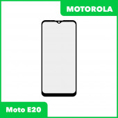 Стекло + OCA плёнка для переклейки Motorola Moto E20 (черный) Стекло + OCA плёнка для переклейки Motorola Moto E20 (черный)