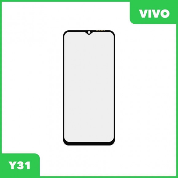 Стекло для переклейки на Vivo Y31 (черный) HC