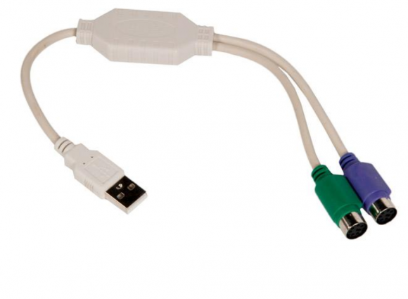 Конвертер PS/2 устройства -> USB порт Cablexpert UAPS12, 2xPS/2 /AM, блистер