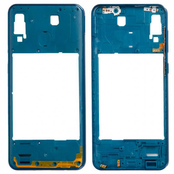 дисплей в сборе с тачскрином и передней панелью (модуль) для Samsung Galaxy A30 (SM-A305F) ZeepDeep ASIA Super Amoled, синий