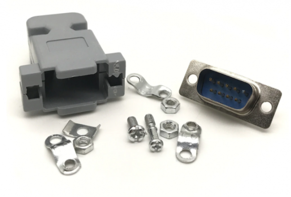 Сборный штекер RS232 DB9 папа