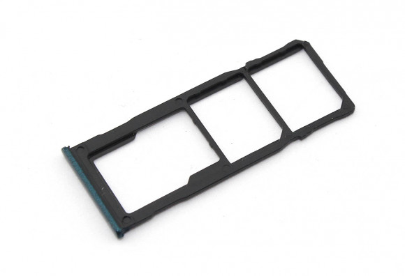 Держатель (лоток) SIM-карты для Samsung Galaxy M21 (M215F), голубой