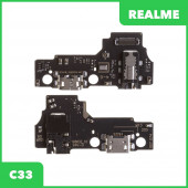 Системный разъем (разъем зарядки) для Realme C33, разъем гарнитуры и микрофон Системный разъем (разъем зарядки) для Realme C33, разъем гарнитуры и микрофон