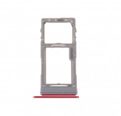 Держатель (лоток) SIM-карты для Samsung Galaxy Note 10 Lite (N770F), красный Держатель (лоток) SIM-карты для Samsung Galaxy Note 10 Lite (N770F), красный