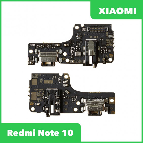 Системный разъем (разъем зарядки) для Xiaomi Redmi Note 10, разъем гарнитуры и микрофон