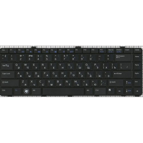 Клавиатура для ноутбука DELL VOSTRO V13 V130 V13Z черная РУССКАЯ РАСКЛАДКА