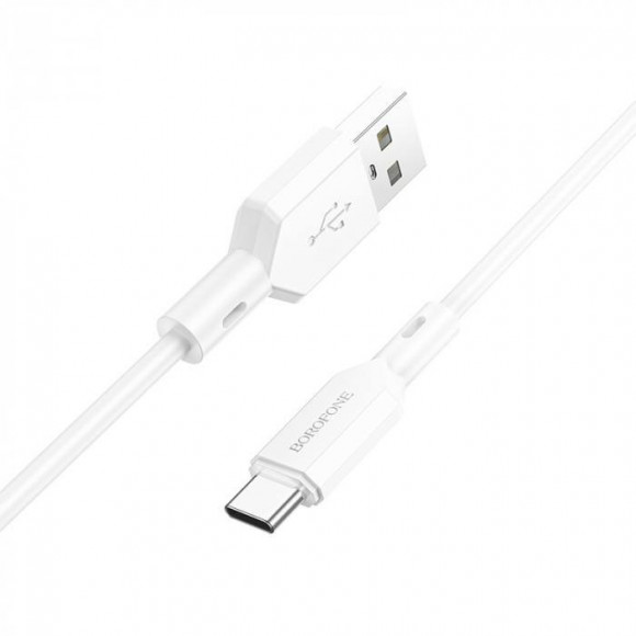 Кабель USB BOROFONE BX70 для Type-C, 3.0A, длина 1м, белый