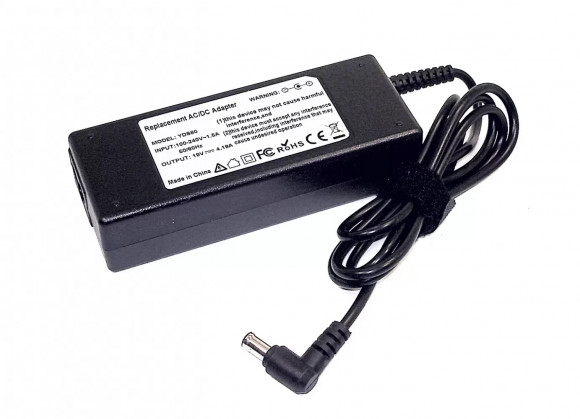 Блок питания для монитора и телевизора LCD 19В, 4.19A, 78Вт, 6.5х4.4мм (OEM)
