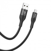 Кабель USB HOCO X72 Creator silicone для Micro-USB, 2.4А, длина 1.0м, черный