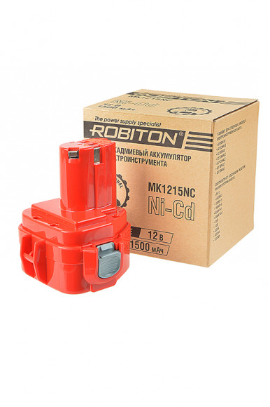 Аккумулятор Robiton для электроинструмента Makita, 12В, 1500мАч