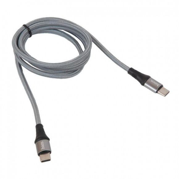 Кабель USB-C HOCO X50 Exquisito Type-C - Type-C, 5A, 1 м, серый