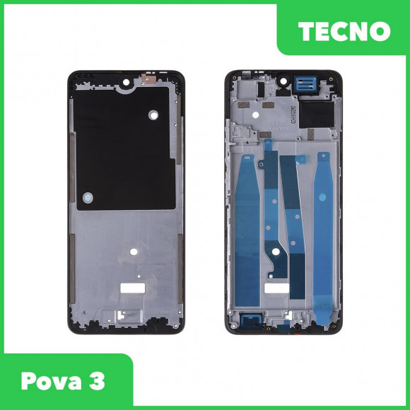 Рамка дисплея для Tecno Pova 3 (черный)