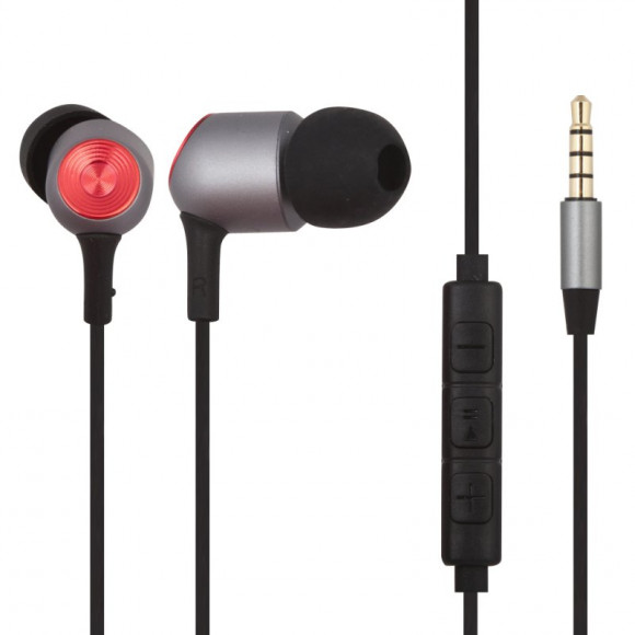 Гарнитура Baseus Encok Wire Earphone H02 Black+Gray NGH02-1G вставная проводная стерео (черная с серым)