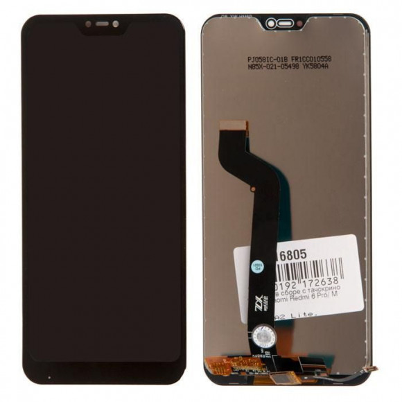 Дисплей для Xiaomi Redmi 6 Pro, Mi A2 Lite в сборе с тачскрином, черный