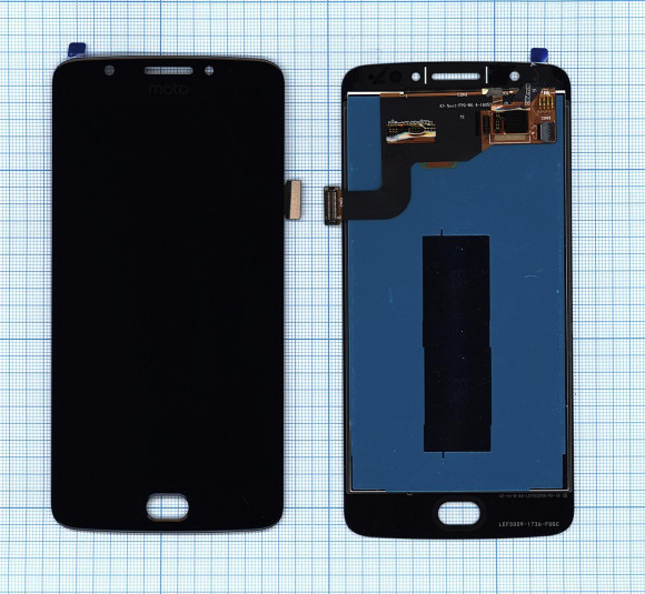 Модуль (матрица + тачскрин) для Motorola E4, черный