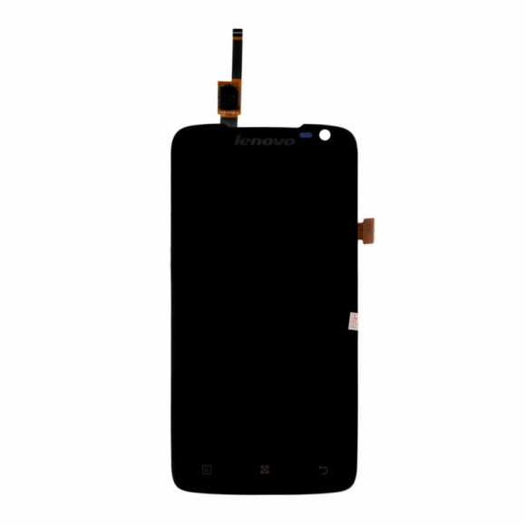 LCD дисплей для Lenovo S820 с тачскрином, 1-я категория (черный)
