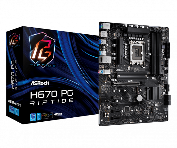 Материнская плата Asrock H670/4DDR4/4SATA3, LGA 1700, Intel H670, ATX, BOX