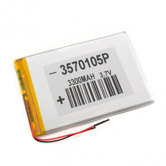 Аккумулятор 3.7v 3300mAh 110x75x3.5 мм (2 pin)