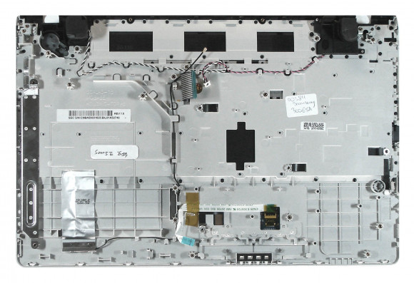 Клавиатура для ноутбука Samsung 300E5A 305E5A, черная топ-панель, серебристая