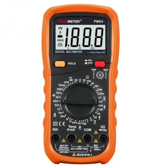 Мультиметр цифровой PEAKMETER PM64