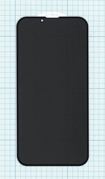 Защитное стекло Privacy "Анти-шпион" для Apple iPhone 13, черное