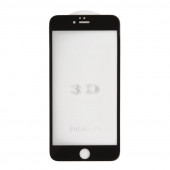 Защитное стекло "LP" для Apple iPhone 6, 6S Plus Tempered Glass 3D с рамкой 0.33 мм, 9H, черное (ударопрочное)