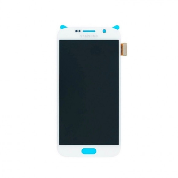 Дисплей Samsung G920F (S6)+тачскрин (белый) ориг 100%