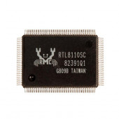 Сетевой контроллер RTL8110 RTL8110SC QFP128 с разбора Сетевой контроллер RTL8110 RTL8110SC QFP128 с разбора
