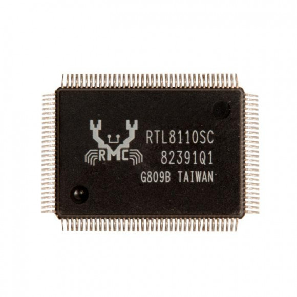 Сетевой контроллер RTL8110 RTL8110SC QFP128 с разбора