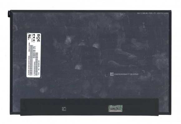 Матрица NV133WUM-T00, 13.3", 1920x1200 (WUXGA), 40 pin, LED, UltraSlim, матовая, без креплений