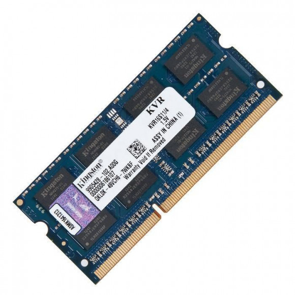 Модуль памяти SO-DIMM DDR-3 PC-12800 4Gb Kingston [KVR16S11/4]