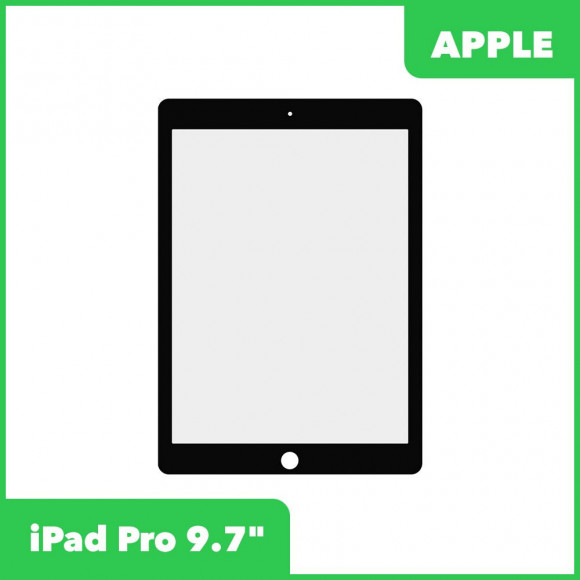 Стекло для переклейки Apple iPad Pro 9.7, черный