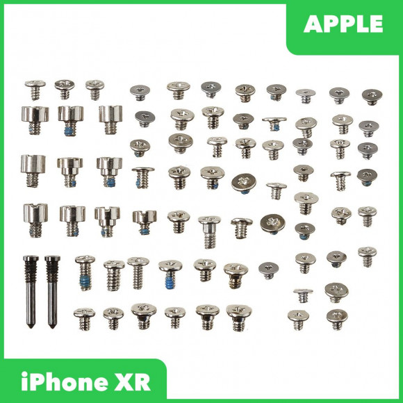 Винты (нижние) для Apple iPhone XR (2 шт.), черный