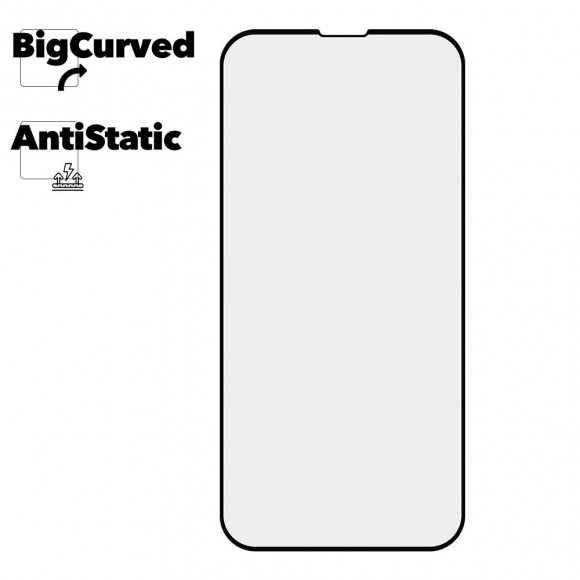 Защитное стекло для iPhone 13, 13 Pro Super max Anti-static big curved glass
