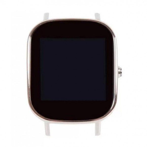 Модуль для часов Asus ZenWatch 2 WREN-3G Wi501q с рамкой крепления, панель, черная, обод вариация бронзового