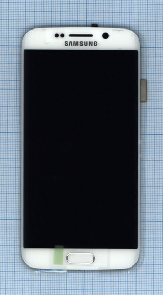 Дисплей для Samsung Galaxy S6 Edge SM-G925F белый с рамкой