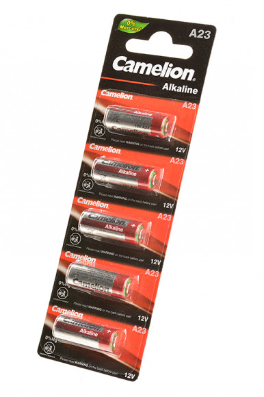 Батарейка (элемент питания) Camelion A23-BP5 LR23A (0% Hg) BL5, 1 штука