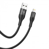 Кабель USB HOCO X72 Creator silicone для Lightning, 2.4А, длина 1.0м, черный