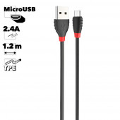 USB кабель Hoco X27 Excellent Charge Data Cable For Micro, 1.2 м, черный