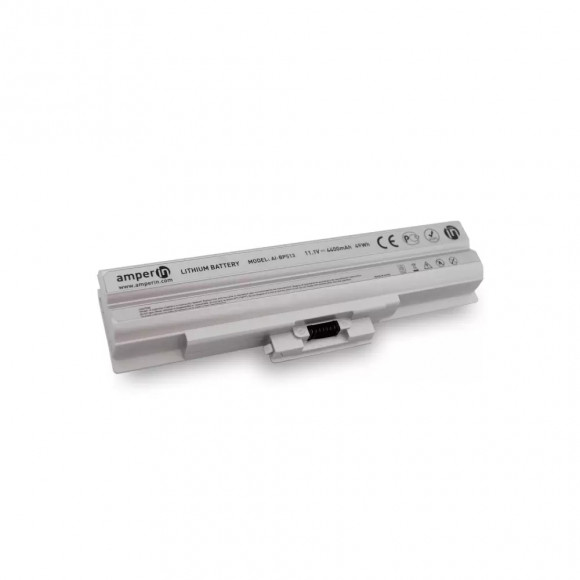 Аккумулятор (батарея) Amperin AI-BPS13 для ноутбука Sony Vaio VGN, VPC Series, 11.1В, 4400мАч, серебро