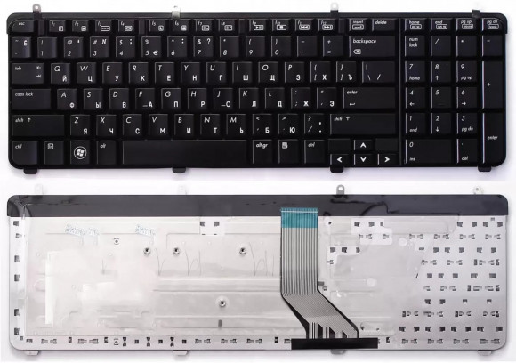 Клавиатура для ноутбука HP Pavilion DV7, DV7-2000, DV7-2100, DV7-2200, DV7-3000, черная