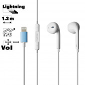 Гарнитура Earldom ET-E21 8 pin вставная, белая Гарнитура Earldom ET-E21 8 pin вставная, белая