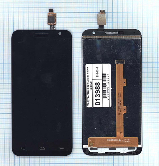 Модуль (матрица + тачскрин) для Alcatel Idol 2 Mini 6016D, черный