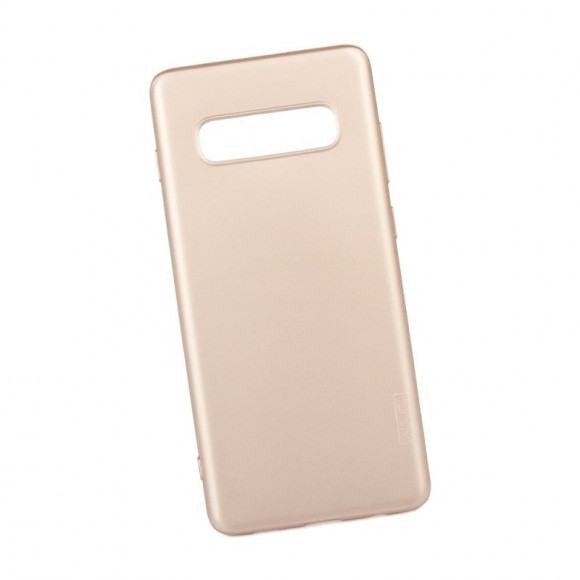 Силиконовый чехол для Samsung Galaxy S10+ X-LEVEL Guardian, золотой