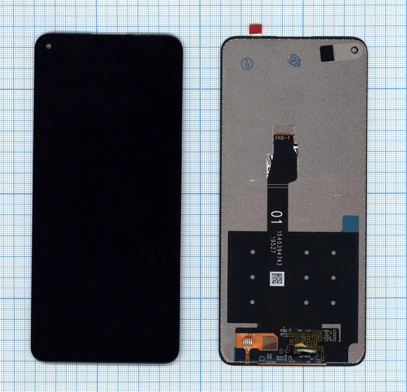 Модуль (матрица + тачскрин) для Huawei Honor 30S, черный