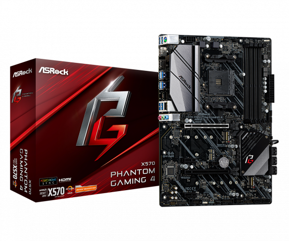 Материнская плата Asrock X570 PHANTOM GAMING 4, AM4, AMD X570, ATX, BOX