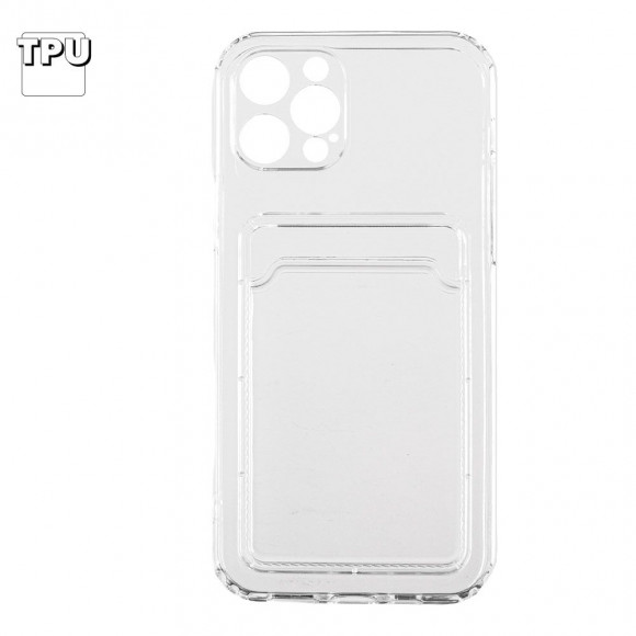 Силиконовый чехол для iPhone 12 Pro карман для карт