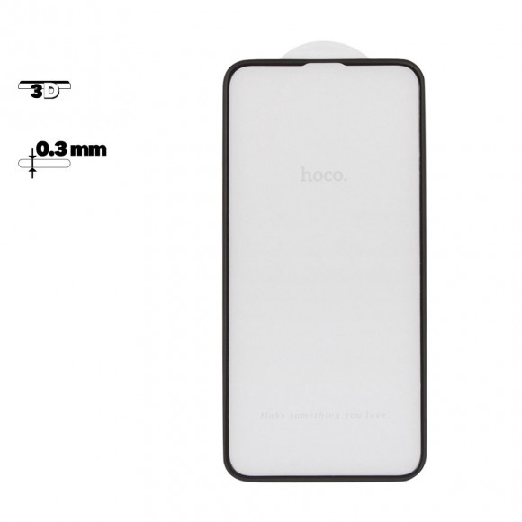 Защитное стекло Hoco Nano 3D Full Screen Protection Tempered Glass для Apple iPhone X, XS (A12) рамка, черное,
