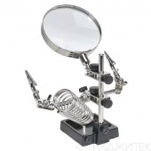 "третья рука" с линзой 90мм и подставкой под паяльник JM 508, SI105 "третья рука" с линзой 90мм и подставкой под паяльник JM 508, SI105