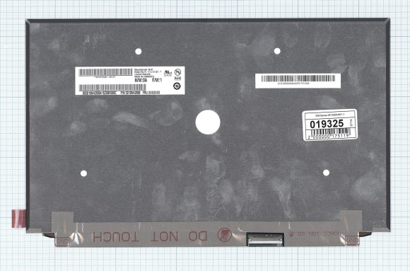 Матрица (экран) для ноутбука B133ZAN01.1, 13.3", 3840x2160, 40 pin, LED, матовая